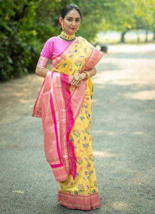 Banarasi Silk Classic Saree with Woven Work