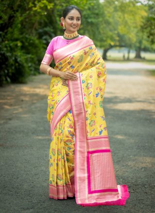 Banarasi Silk Classic Saree with Woven Work
