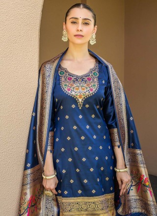 Banarasi Silk Party Salwar Suit