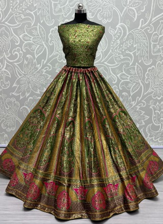 Banarasi Silk Reception Lehenga Choli