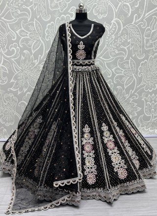 Buy Indo-Western Black 10 to 20% Discount on Lehenga Choli Online for Women  in USA