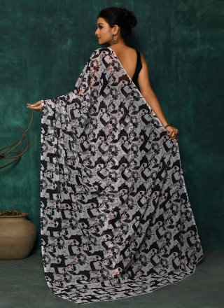 Black Classic Designer Saree