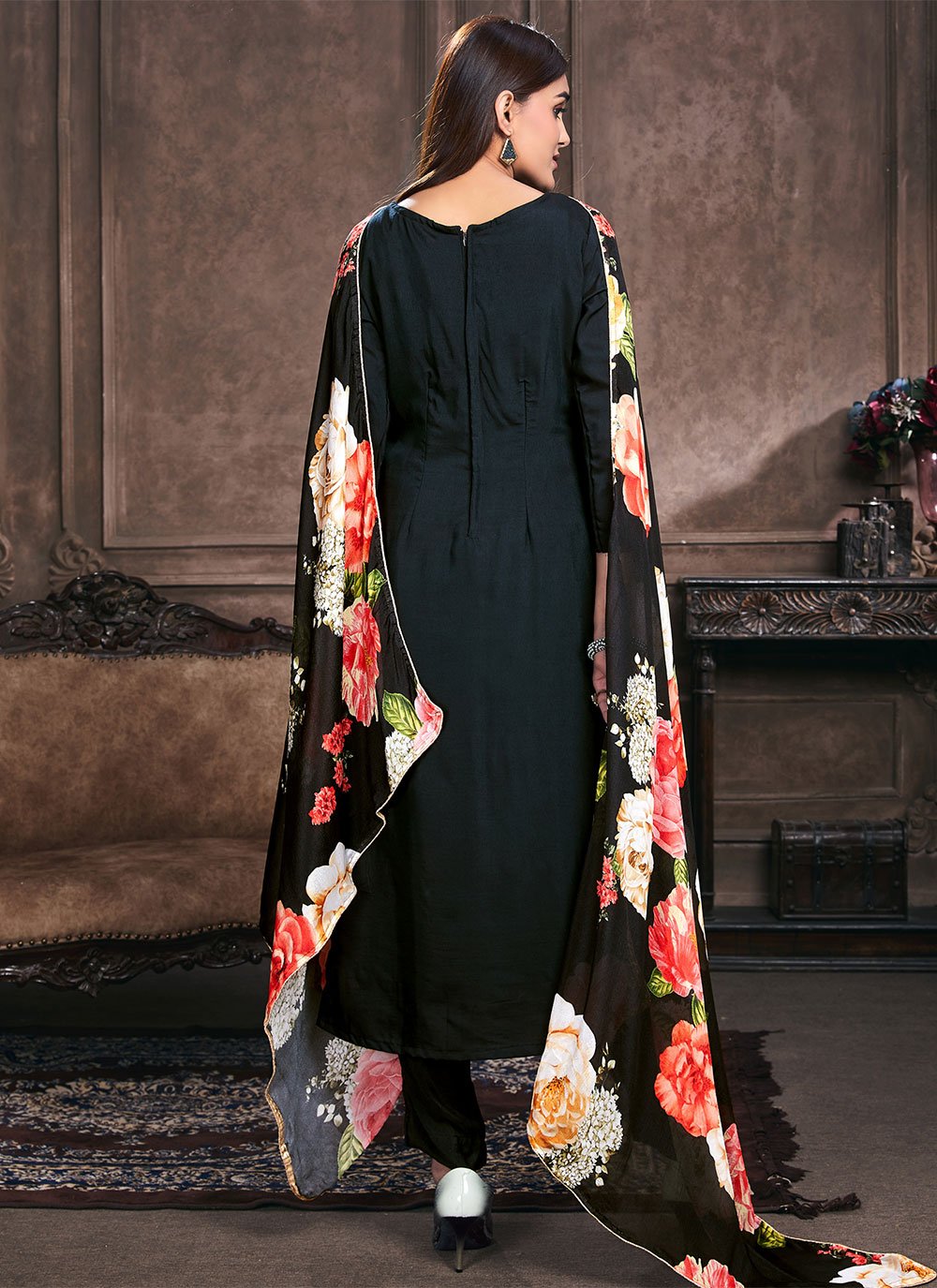 Black Color Pant Style Suit buy online