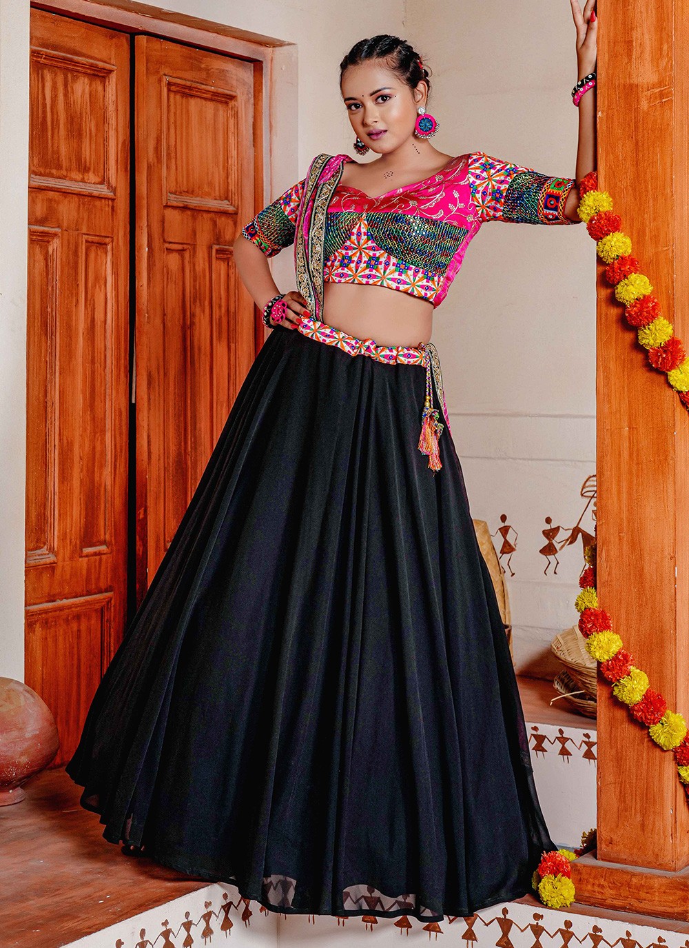 Black Heavy Designer Embroidered Work Jacket Style Lehenga Choli - Indian  Heavy Anarkali Lehenga Gowns Sharara Sarees Pakistani Dresses in  USA/UK/Canada/UAE - IndiaBoulevard