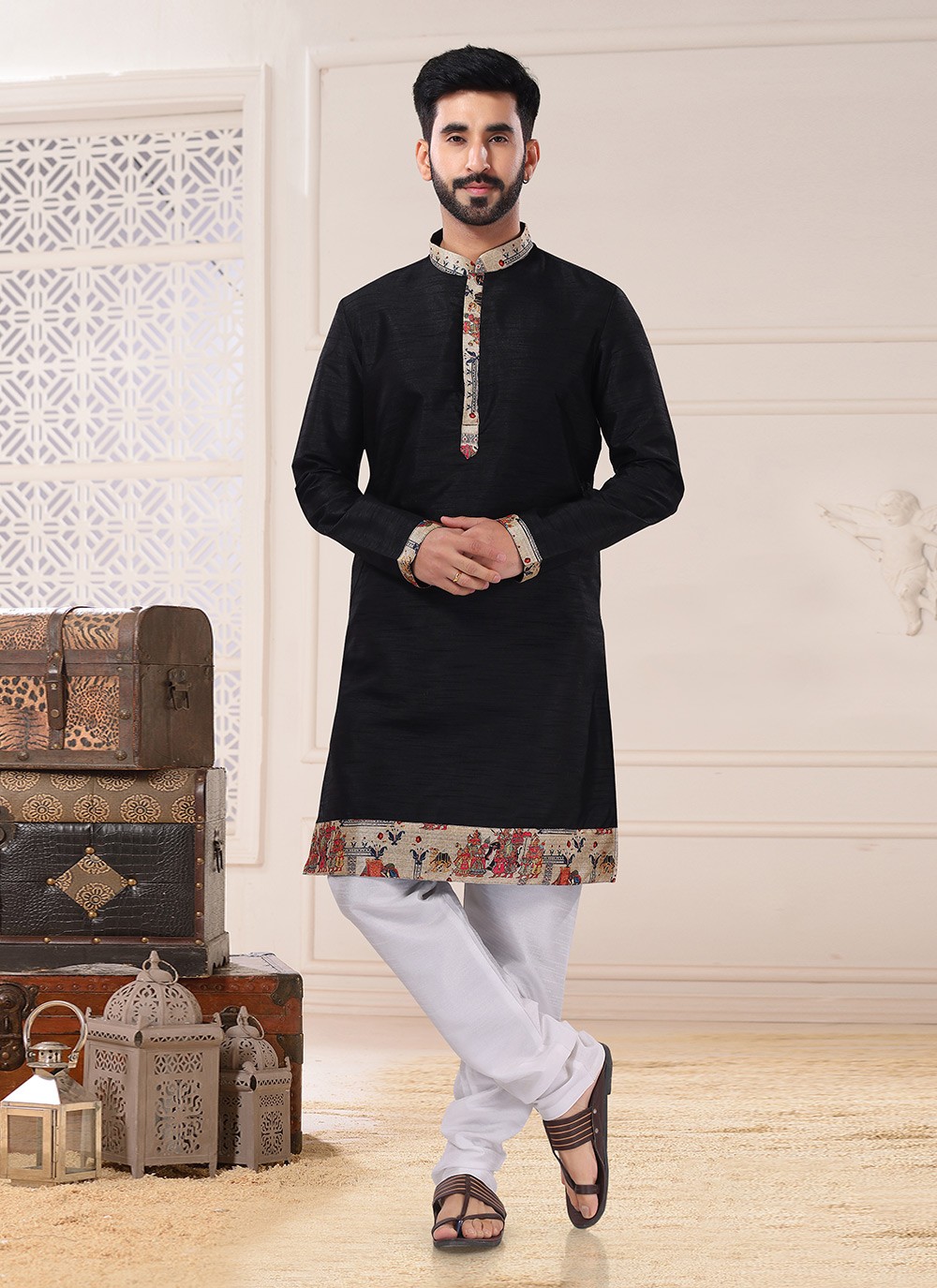 Black store kurta outfit