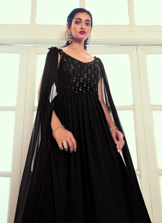 Black Party Designer Gown