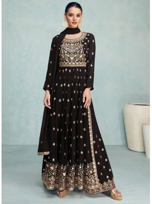 Black Party Readymade Salwar Suit