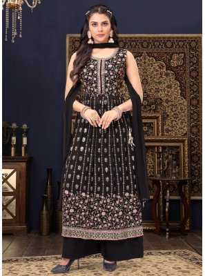Black Sequins Trendy Salwar Kameez