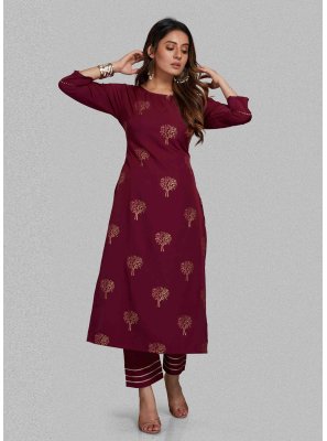Blended Cotton Festival Pant Style Suit