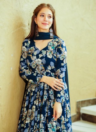 Blue Designer Salwar Kameez