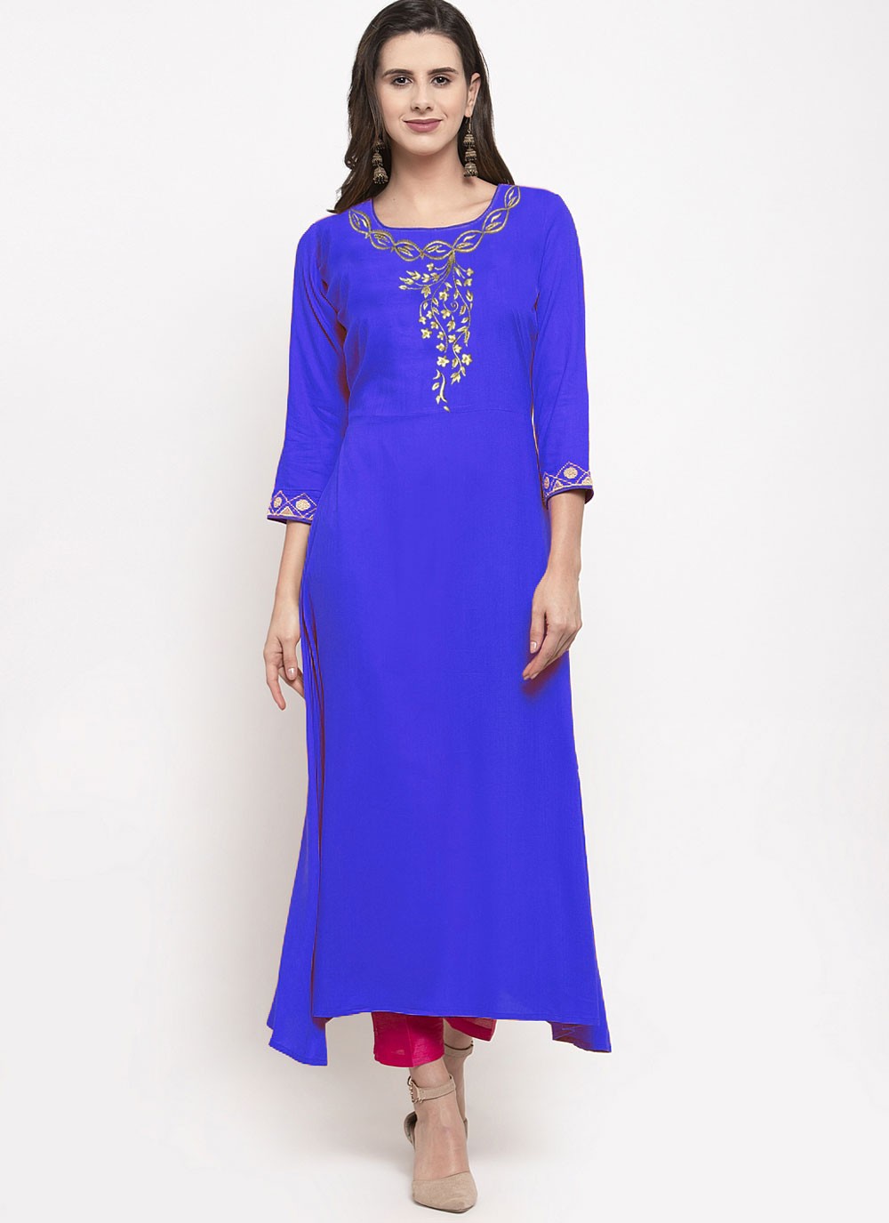 Designer Purple Party Wear Kurti