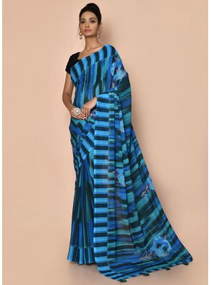 Blue Trendy Saree