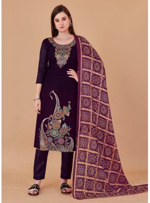 Brown Ceremonial Trendy Salwar Suit
