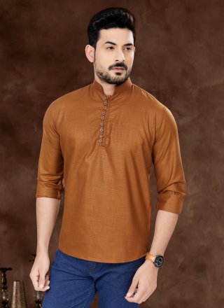 Brown Colour Short Kurta