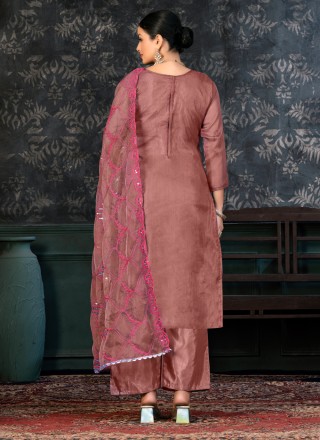 Brown Designer Salwar Suit