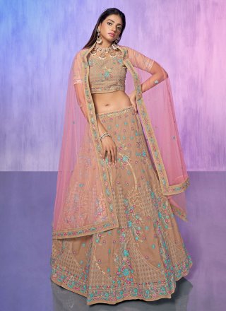Buy SHUBHKALA Pink Silk Embroidered Lehenga and Choli Set With Dupatta for  Women Online @ Tata CLiQ