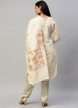 Chanderi Silk Straight Salwar Suit
