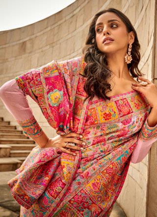 Cherubic Multi Colour Silk Designer Sari with Woven Work