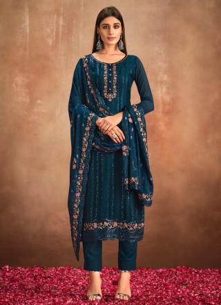 Chinon Embroidered Salwar Suit