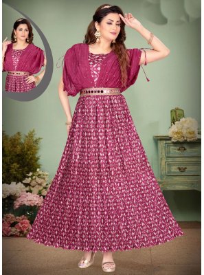Chinon Pink Designer Gown