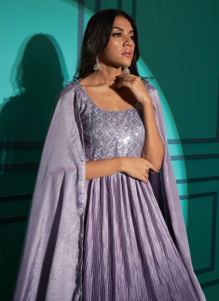 Chinon Readymade Gown in Lavender