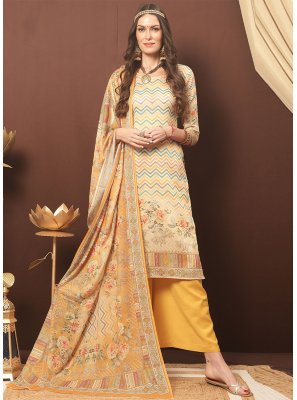 Cotton Multi Colour Palazzo Salwar Suit