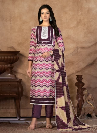 Cotton Multi Colour Salwar Suit