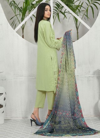 Cotton Pakistani Salwar Suit with Fancy Work