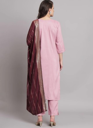 Cotton Pink Salwar Suit