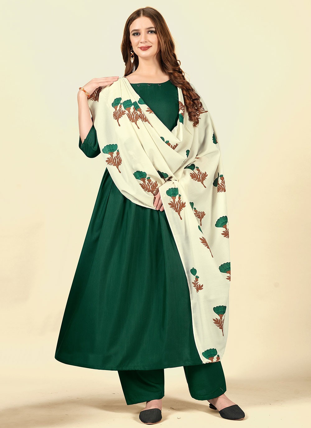 Cotton Plain Readymade Salwar Suit