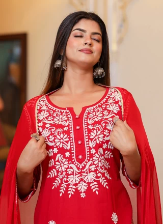 Cotton Readymade Anarkali Salwar Suit