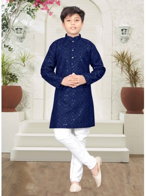 Cotton Sequins Kurta Pyjama