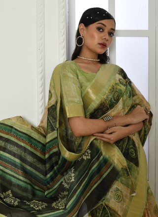 Cotton Silk Contemporary Saree
