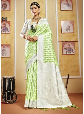 Cotton Silk Green Trendy Saree