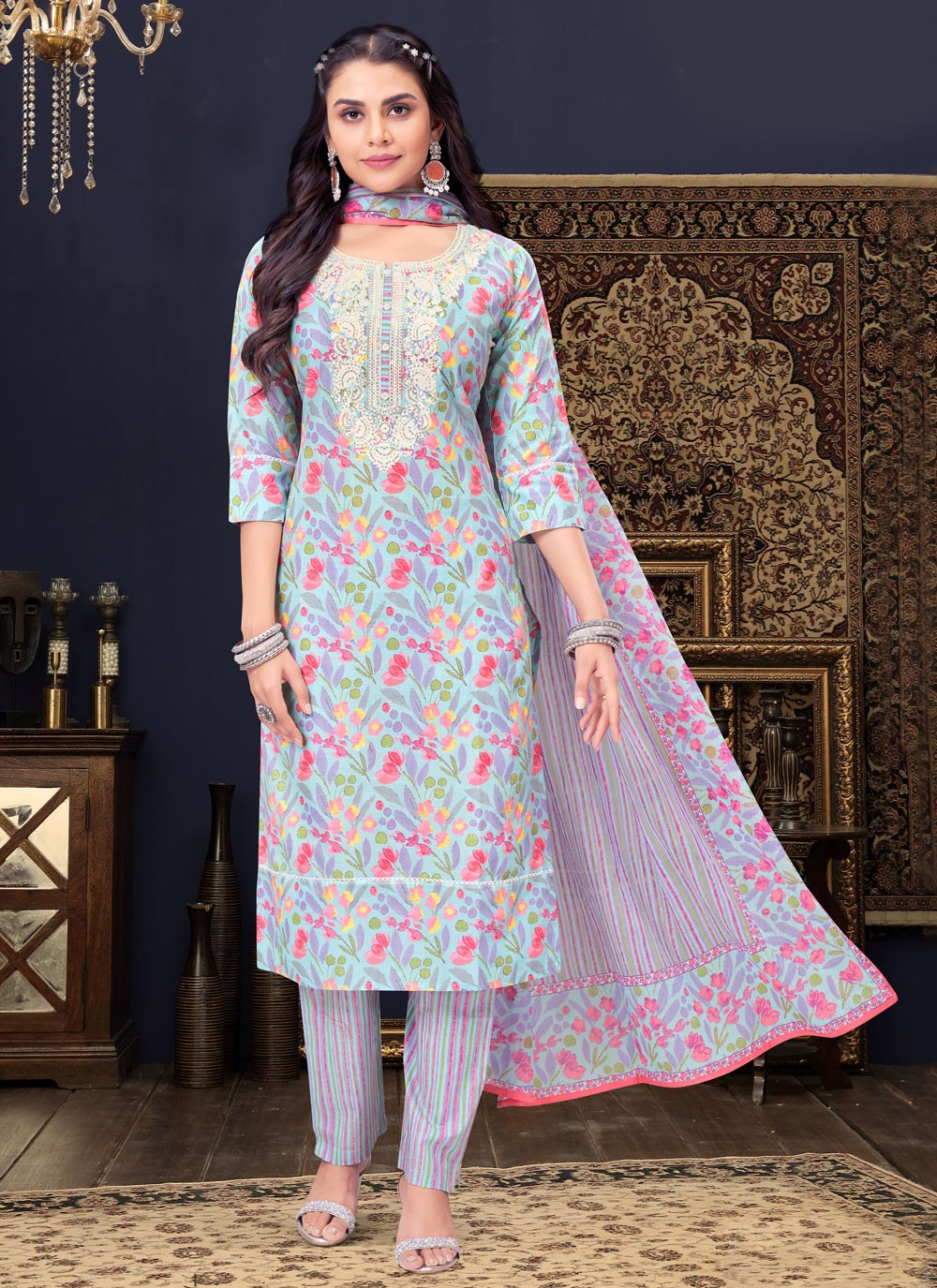 Cotton silk hotsell salwar kameez