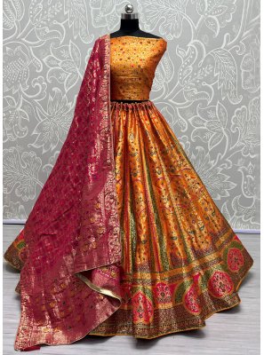 Diamond Banarasi Silk Trendy Lehenga Choli