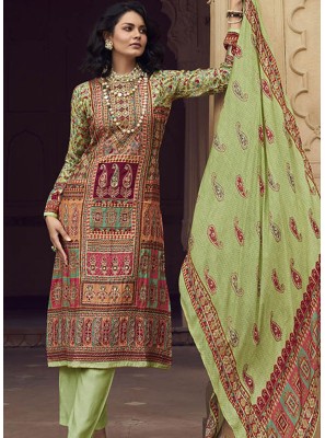 Digital Print Multi Colour Trendy Salwar Kameez 