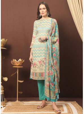 Digital Print Multi Colour Trendy Salwar Suit 
