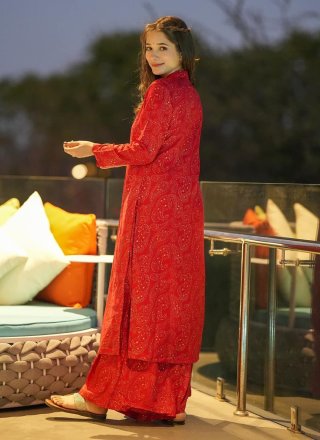 Digital Print Muslin Party Wear Kurti