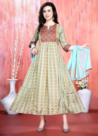 digital print party readymade salwar suit 270834