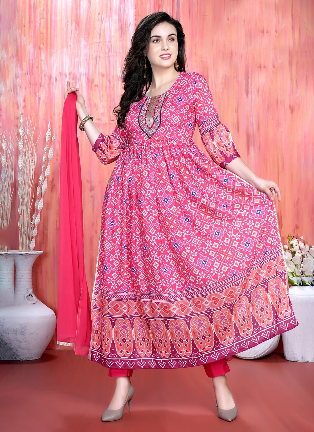 Printed salwar suit hotsell