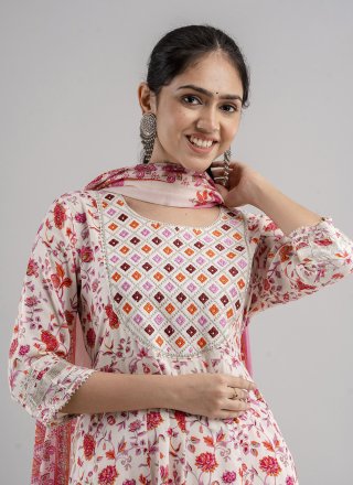 Digital Print Rayon Readymade Designer Salwar Suit