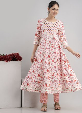 Digital Print Rayon Readymade Designer Salwar Suit
