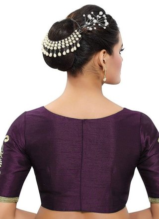 Dupion Silk Blouse with Embroidered Work