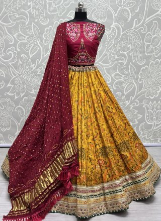 Buy Mustard Velvet Bridal Wear Dori Work Lehenga Choli Online From  Wholesale Salwar.