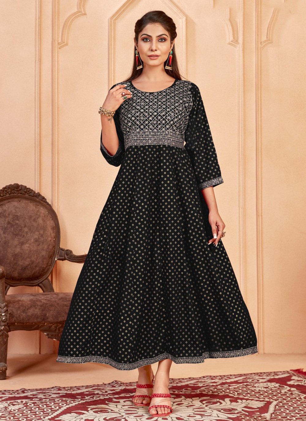 Readymade Indo-Western Dresses Online-9515 | Omzara