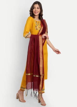 Embroidered Cotton Salwar Kameez