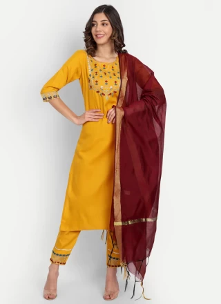 Embroidered Cotton Salwar Kameez