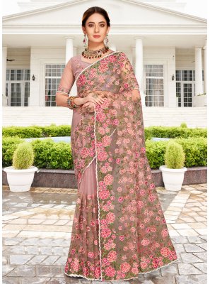 Embroidered Engagement Saree