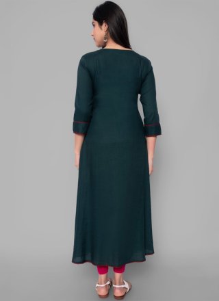 Embroidered Festival Floor Length Kurti